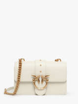 Cross Body Tas Love Bag Icon Leder Pinko Beige love bag icon A0F1